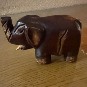 wood carved elephant